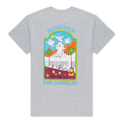 RIPNDIP Heaven On Earth Tee šedé