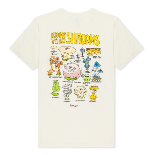 RIPNDIP Know Ur Shrooms Tee krémové