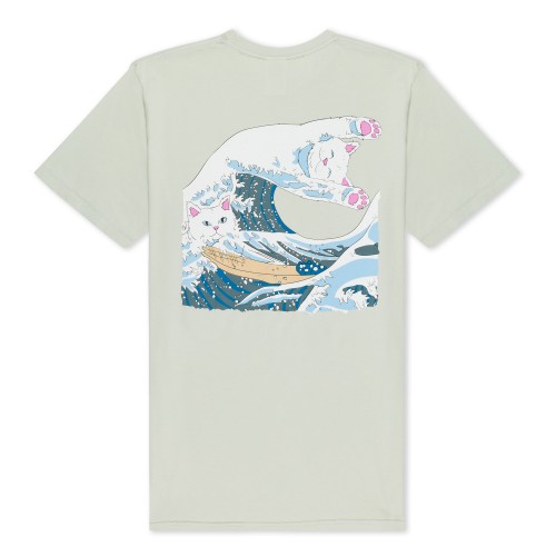 RIPNDIP Great Wave Tee béžové