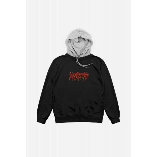 mikina Wasted Paris Telly Feeler černá šedá