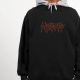 Hoodie Wasted Paris Telly Feeler Black/Ash grey
