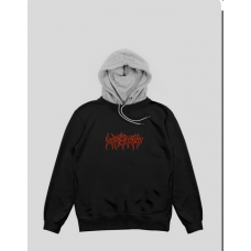 Hoodie Wasted Paris Telly Feeler Black/Ash grey