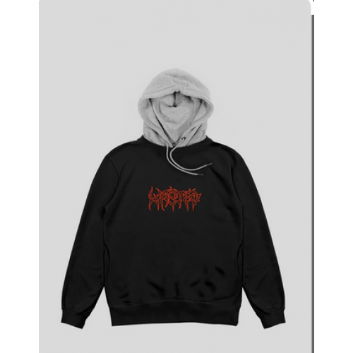 Hoodie Wasted Paris Telly Feeler Black/Ash grey