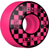 Kolečka BONES 100's Block Party 52mm V4 Pink