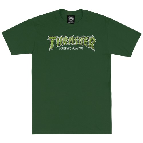 T-Shirt Thrasher Brick Forest Green  BTS23