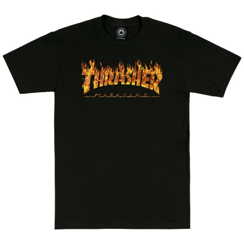 T-Shirt Thrasher Inferno Black BTS23