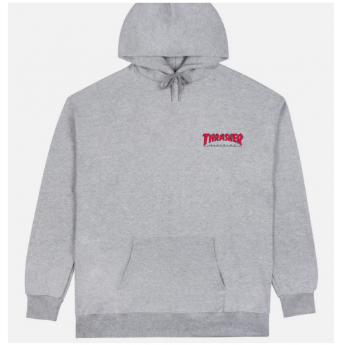 mikina Thrasher Little Outline Grey