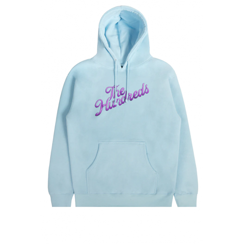 Hoodie The Hundreds Stitch Slant Aqua Blue