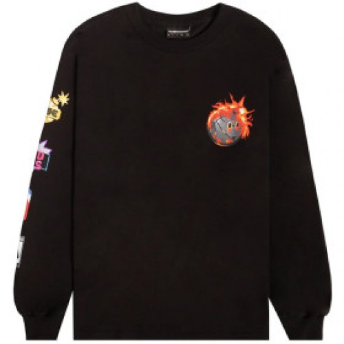 T-shirt The Hundreds Jam Adam Black Longsleeve