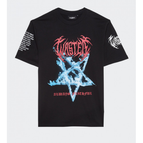 T-shirt Wasted Paris Hell Nation Black