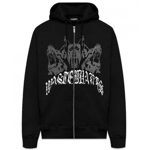 mikina Zip Wasted Paris Guardian Hoodie černá