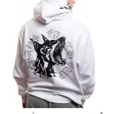 mikina Full Zip Wasted paris Blitz Bílá