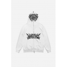 Full Zip Hoodie Wasted paris Blitz white