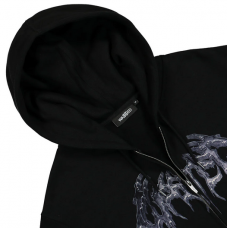 Hoodie Zip Wasted paris Ashes Black 