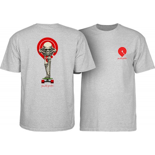 tričko Powell Peralta Tucking Skeleton Šedé Gray