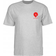 tričko Powell Peralta Tucking Skeleton Šedé Gray