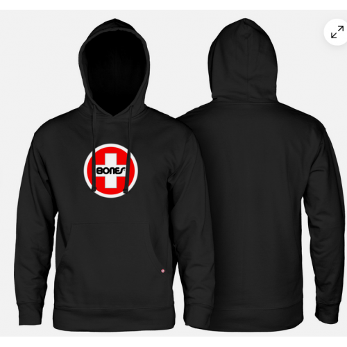 Hoodie Bones Bearings Swiss Circle Black