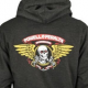 Hoodie Powell Peralta Winged Ripper Charcoal