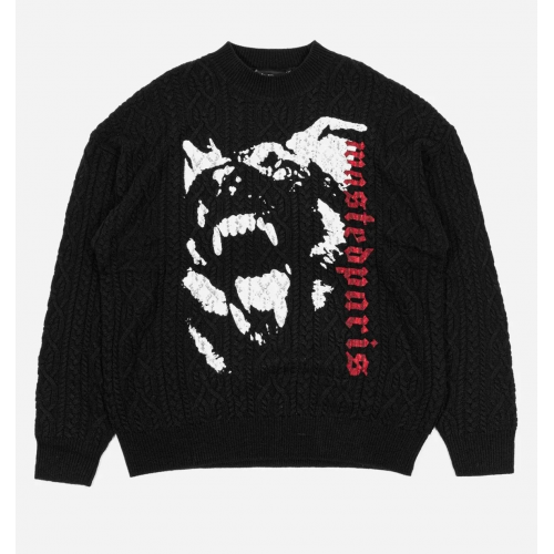 Sweater Wasted Paris Cable Creep Black