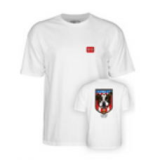 T-shirt Powell Peralta Hill Bulldog White