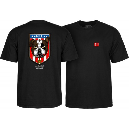 T-shirt Powell Peralta Hill Bulldog Black