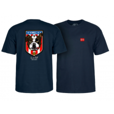 T-shirt Powell Peralta Hill Bulldog Navy Blue