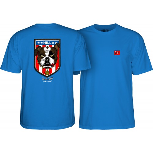 T-shirt Powell Peralta Hill Bulldog Royal Blue