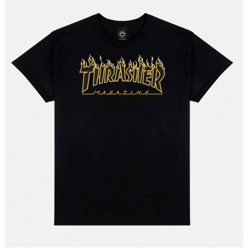 Triko Thrasher Flame Black/Black