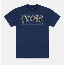 T-Shirt Thrasher Flame Navy/Black