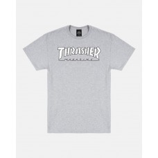 Triko Thrasher Outlined Grey/White