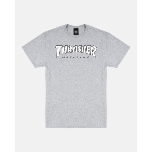 Triko Thrasher Outlined Grey/White