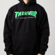 mikina Thrasher Outlined černá / zelená
