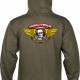 Hoodie Powell Peralta Winged Ripper Army Heather