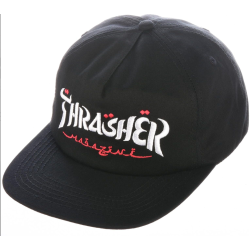 kšiltovka Thrasher Calligraphy Black