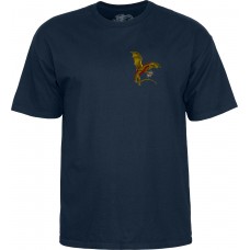 tričko Powell Peralta - Dragon Logo Tee Modré Navy Blue