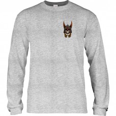 Triko Powell Peralta Andy Anderson Skull L/S Gray