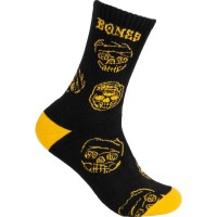 Socks Bones Wheels Black & Gold