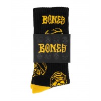 Socks Bones Wheels Black & Gold