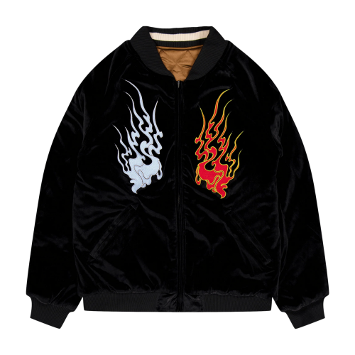 Bunda HUF Destructive Skajyan Black