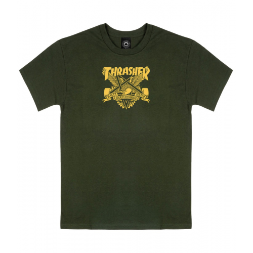 T-Shirt Thrasher x Antihero Eaglegram  Green
