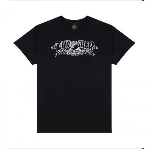 T-Shirt Thrasher x Antihero Mag Banner Black