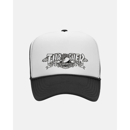 Trucker cap Thrasher x Antihero Mag Banner Black/White