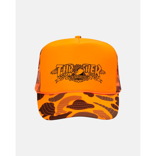 Trucker cap Thrasher x Antihero Mag Banner Orange