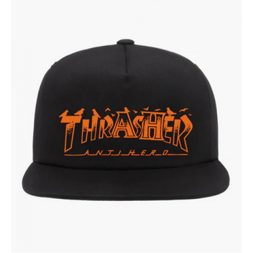 Snapback Thrasher x Antihero Pigeon Mag Black