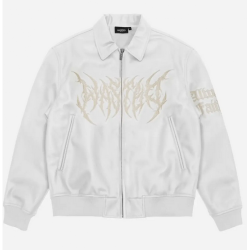 bunda Wasted Paris Varsity Blitz White Bílá