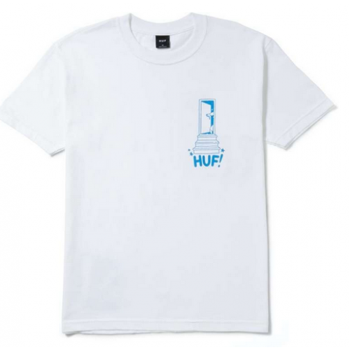 tričko HUF Cosmic trip Logo Tee bílé