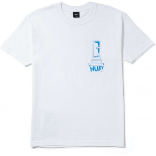 HUF Cosmic trip Logo Tee bílé