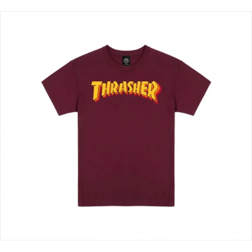 tričko Thrasher Stacked vínové