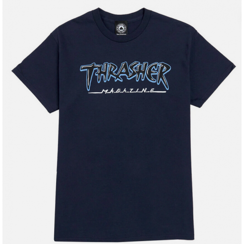 tričko Thrasher Slash Navy Blue modre