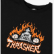 mikina Thrasher Who Cares by Neckface Crewneck černá